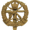 Small Arms School Brass Cap Badge - King's Crown