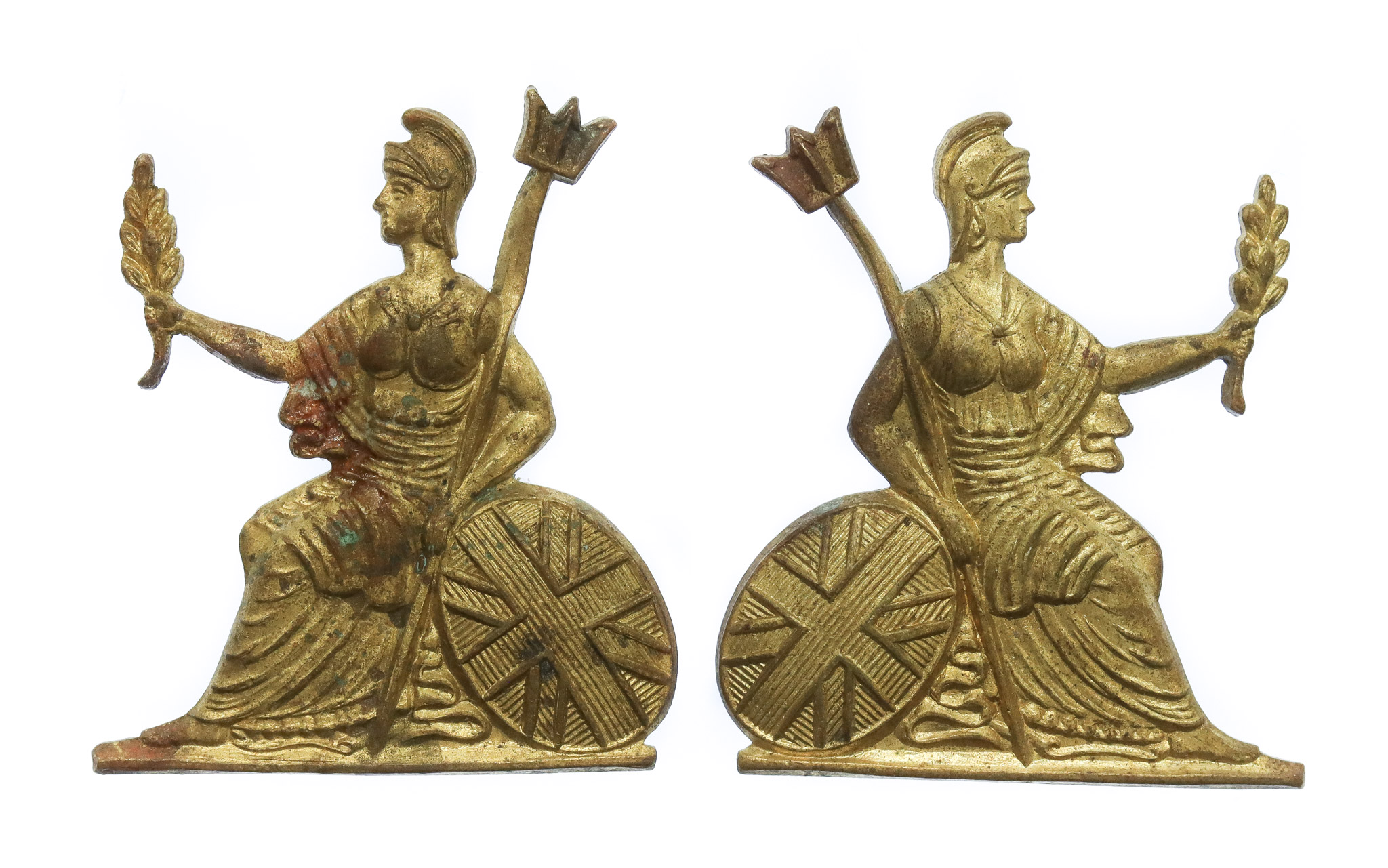Pair of Norfolk Regiment Collar Badges