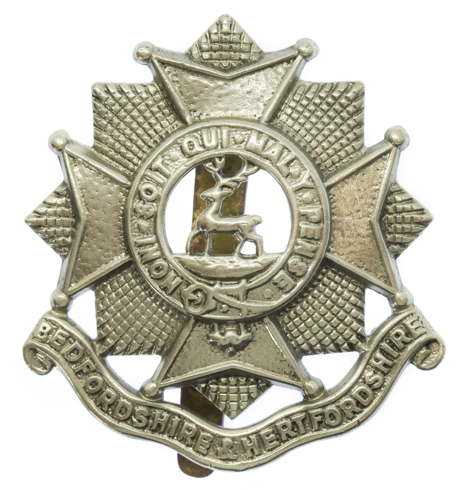 Bedfordshire & Hertfordshire Regiment Cap Badge
