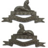 Pair of Lincolnshire Regiment Officer's Service Dress Collar Badges