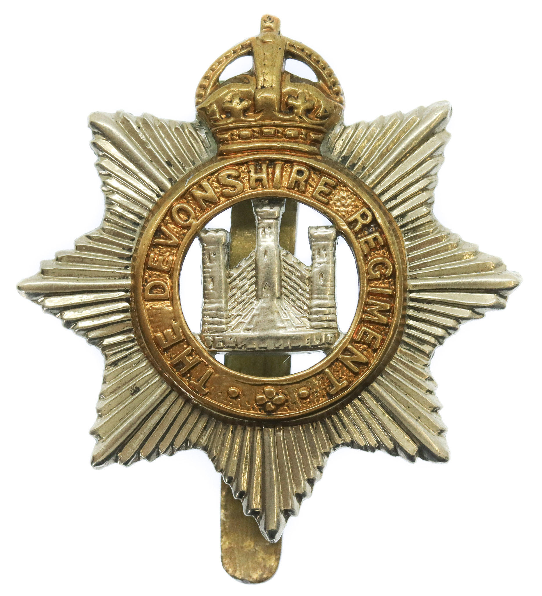 Devonshire Regiment Cap Badge - King's Crown
