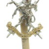 The Queen's Own Lowland Yeomanry Anodised (Staybrite) Cap Badge