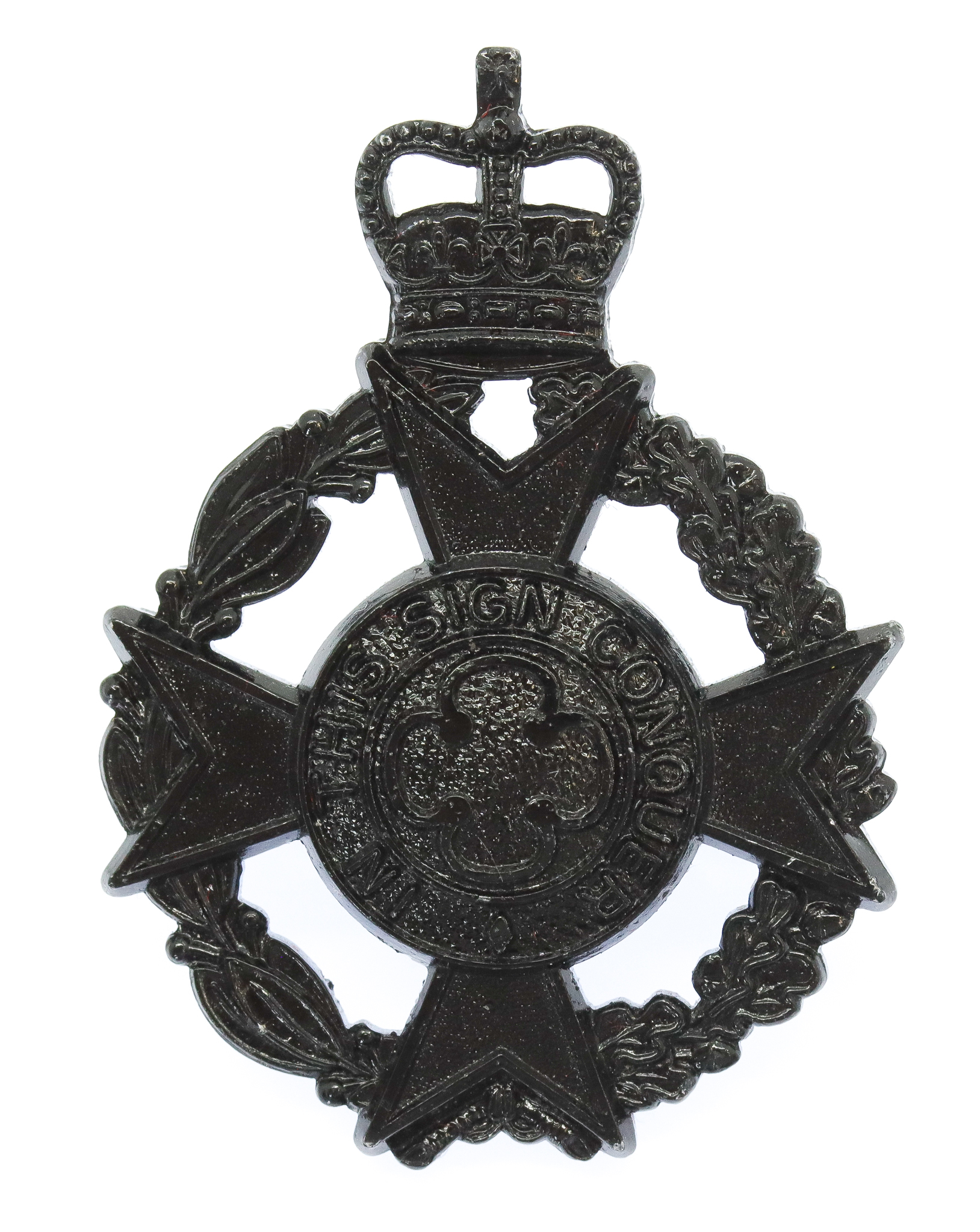 Royal Army Chaplains Department Black Anodised Cap Badge 