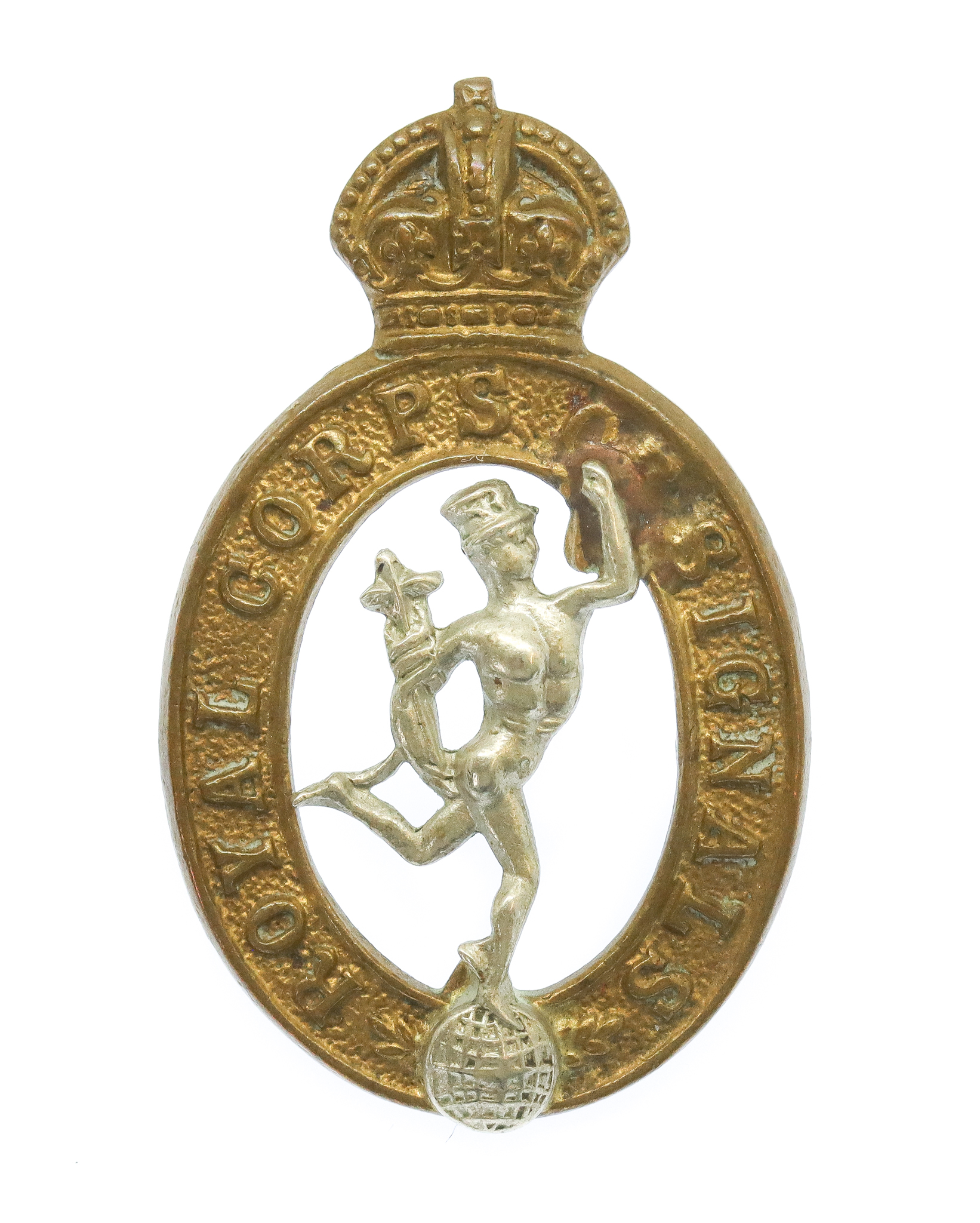 Royal Signals Collar Badge - King's Crown