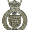 Norfolk Joint Police Cap Badge - Queen's Crown