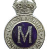 Lincolnshire Constabulary Messenger Cap Badge - King's Crown