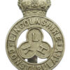 Lincolnshire Constabulary Cap Badge - King's Crown