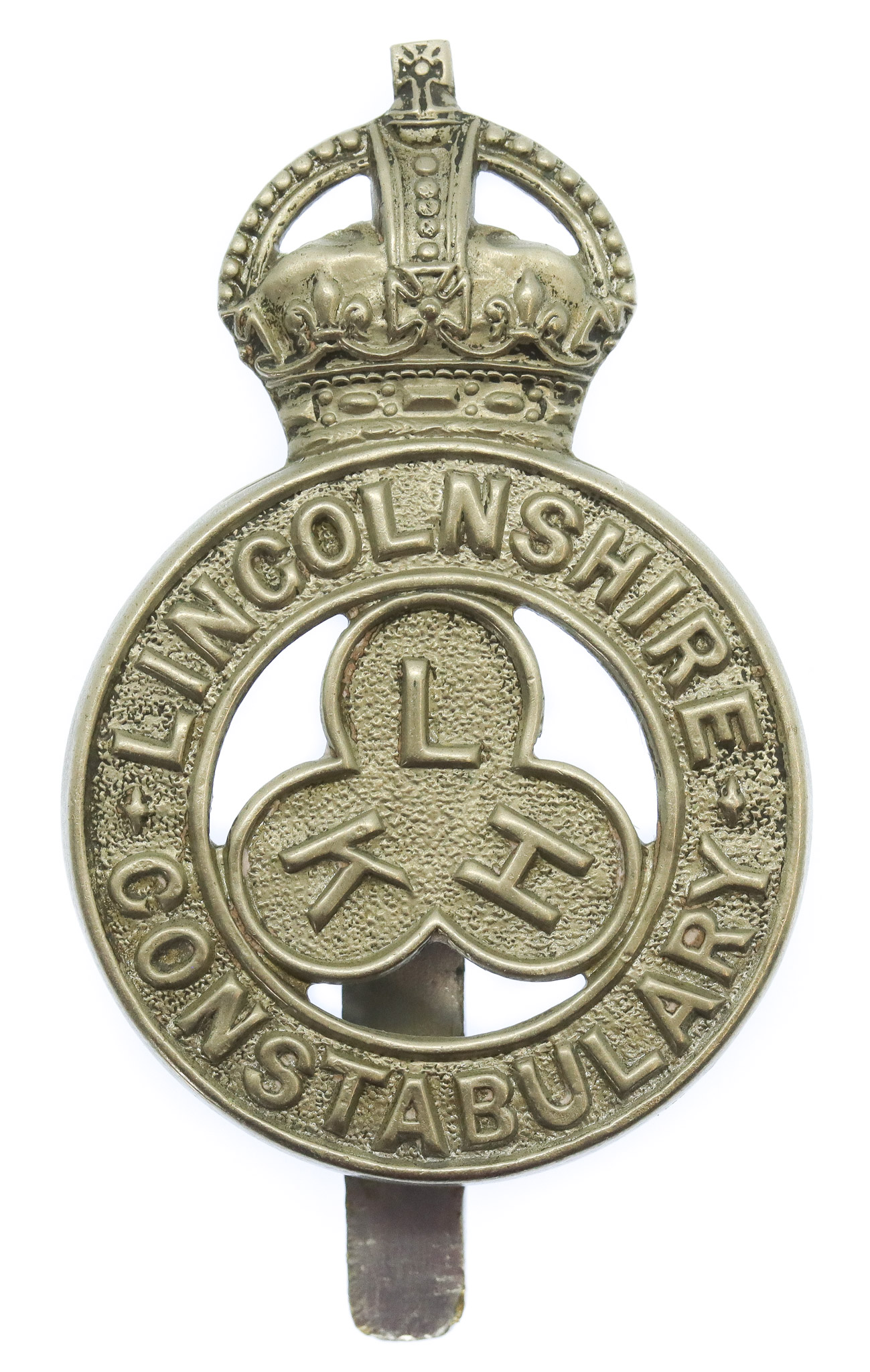 Lincolnshire Constabulary Cap Badge - King's Crown