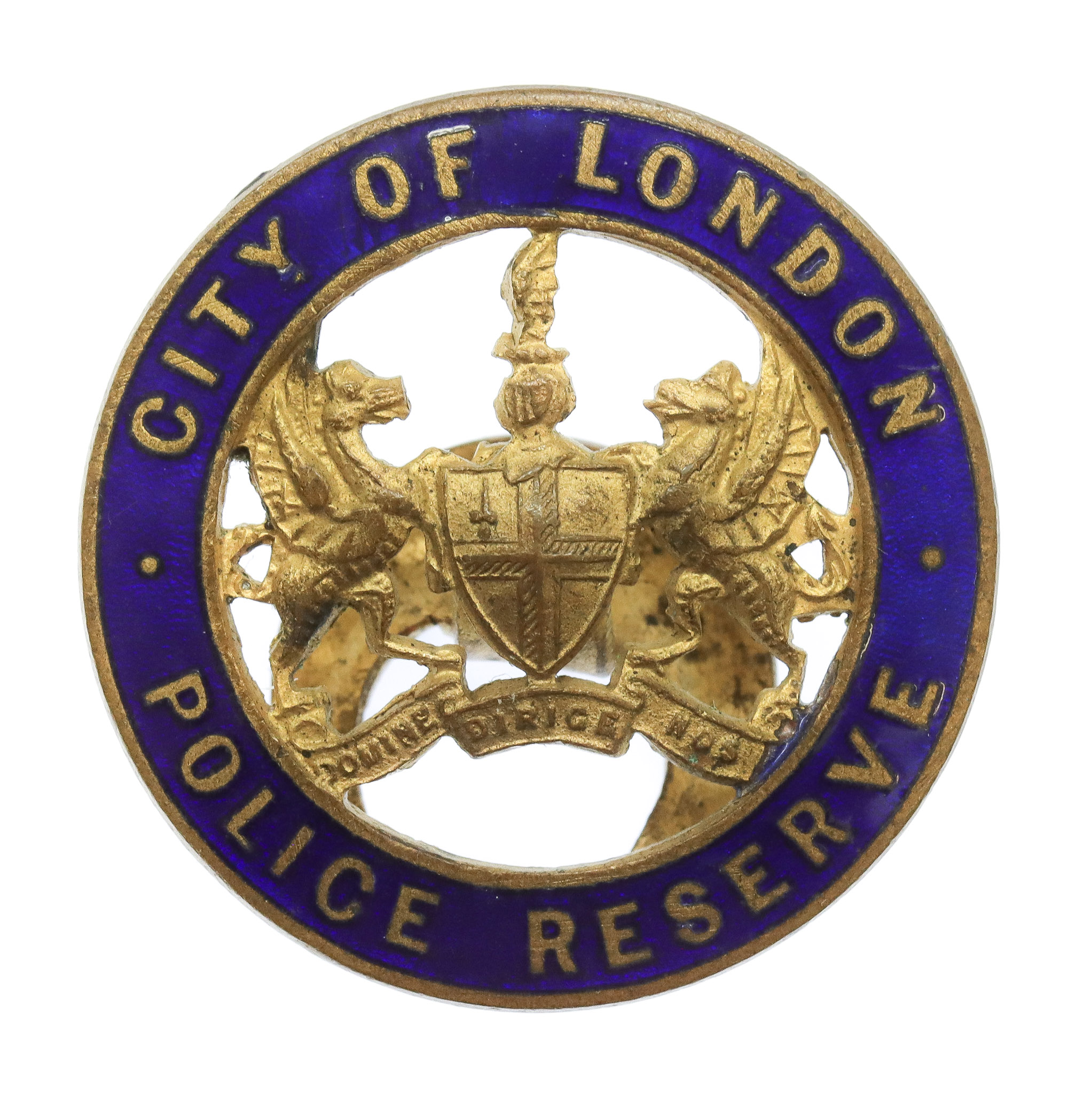 City of London Police Reserve Lapel Badge (Blue Enamel)