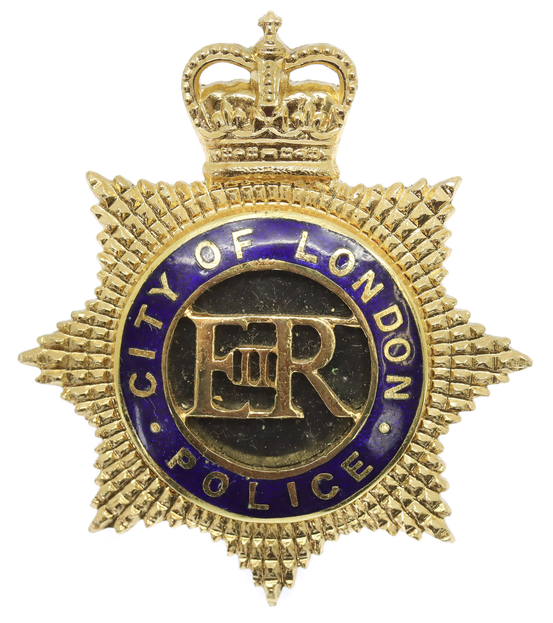City of London Police Senior Officer's Cap Badge - Queen's Crown