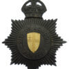 City of London Police Black Star Helmet Plate - King's Crown