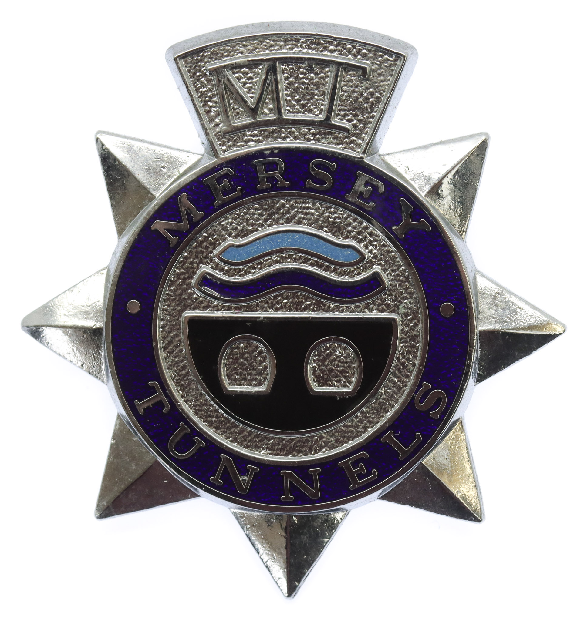 Mersey Tunnels Police Enamelled Cap Badge (c.1989-93)