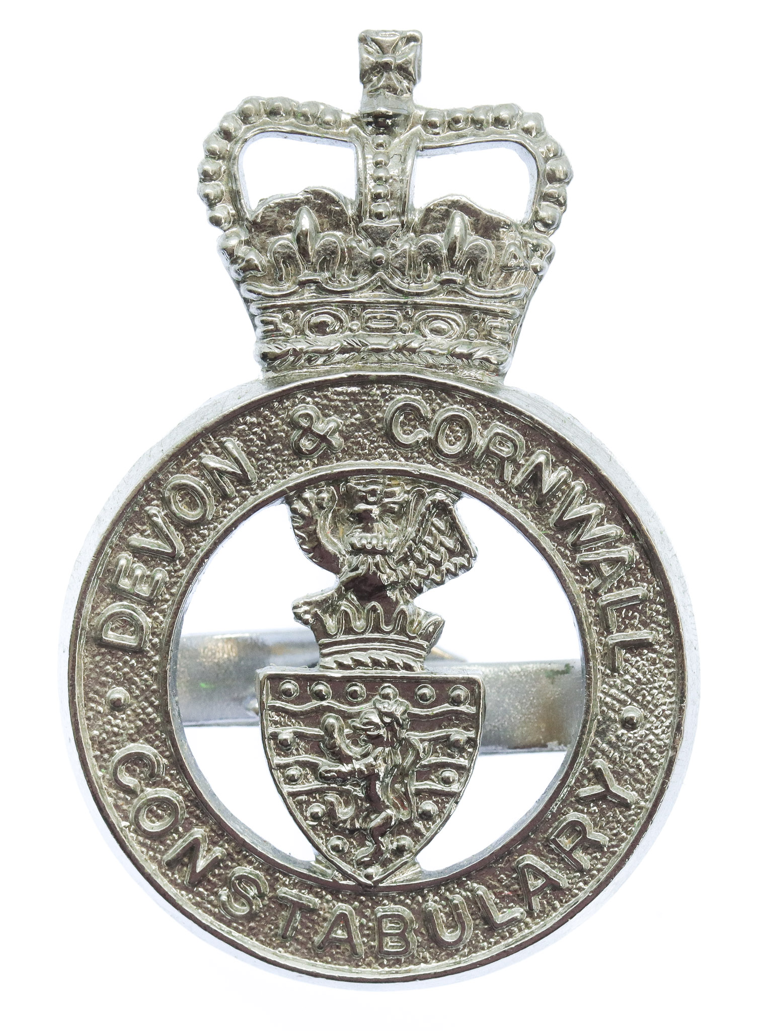 Devon & Cornwall Constabulary Cap Badge - Queen's Crown