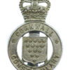 Cornwall Constabulary Cap Badge - Queen's Crown
