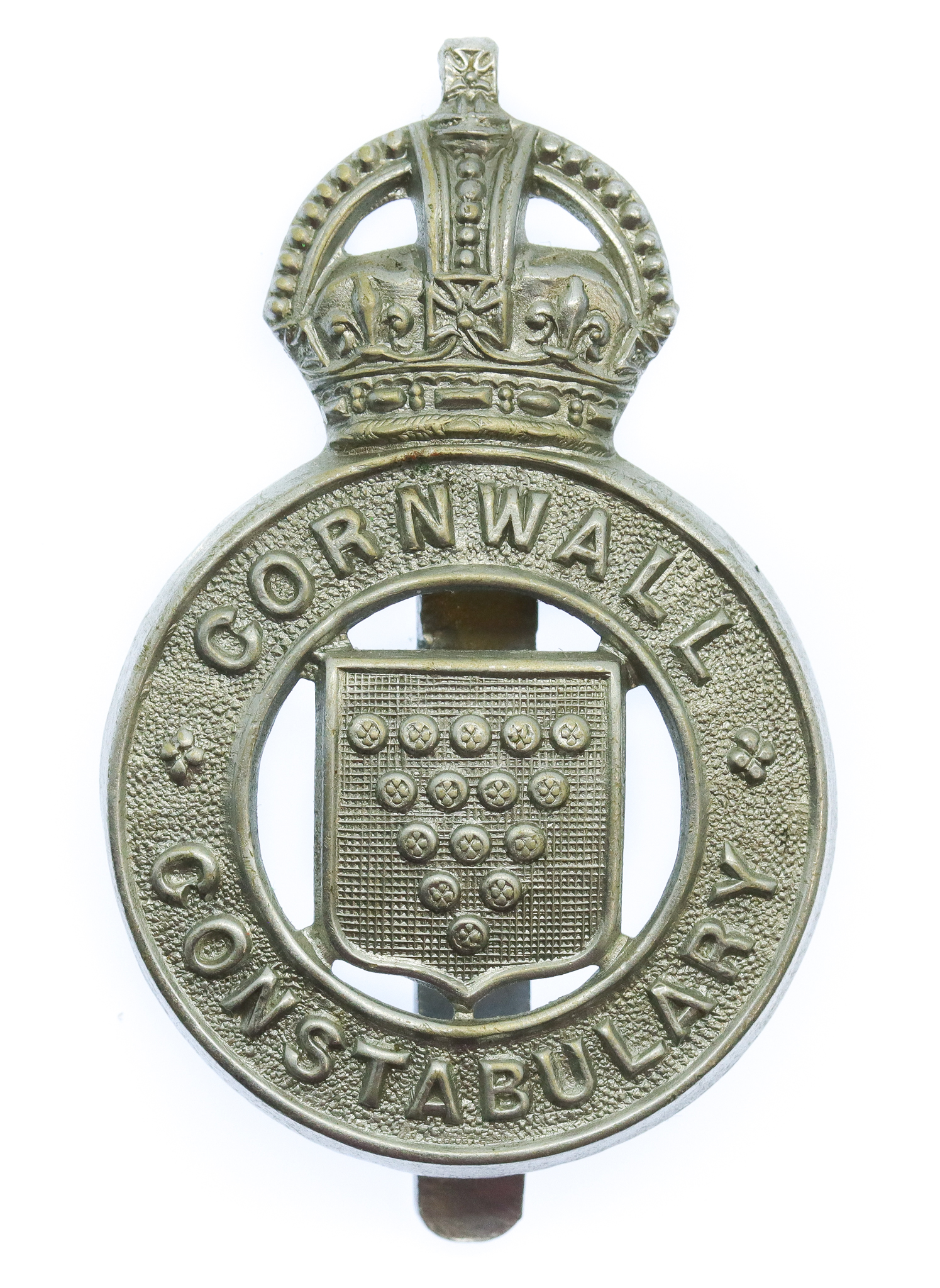 Cornwall Constabulary Cap Badge - King's Crown