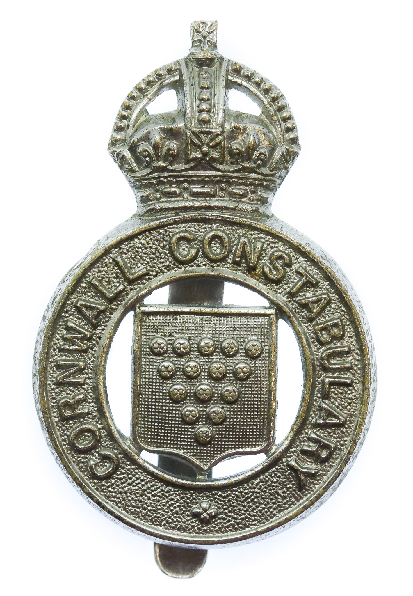 Cornwall Constabulary Cap Badge - King's Crown