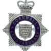 Cornwall Constabulary Senior Officer's Enamelled Cap Badge - Queen's Crown