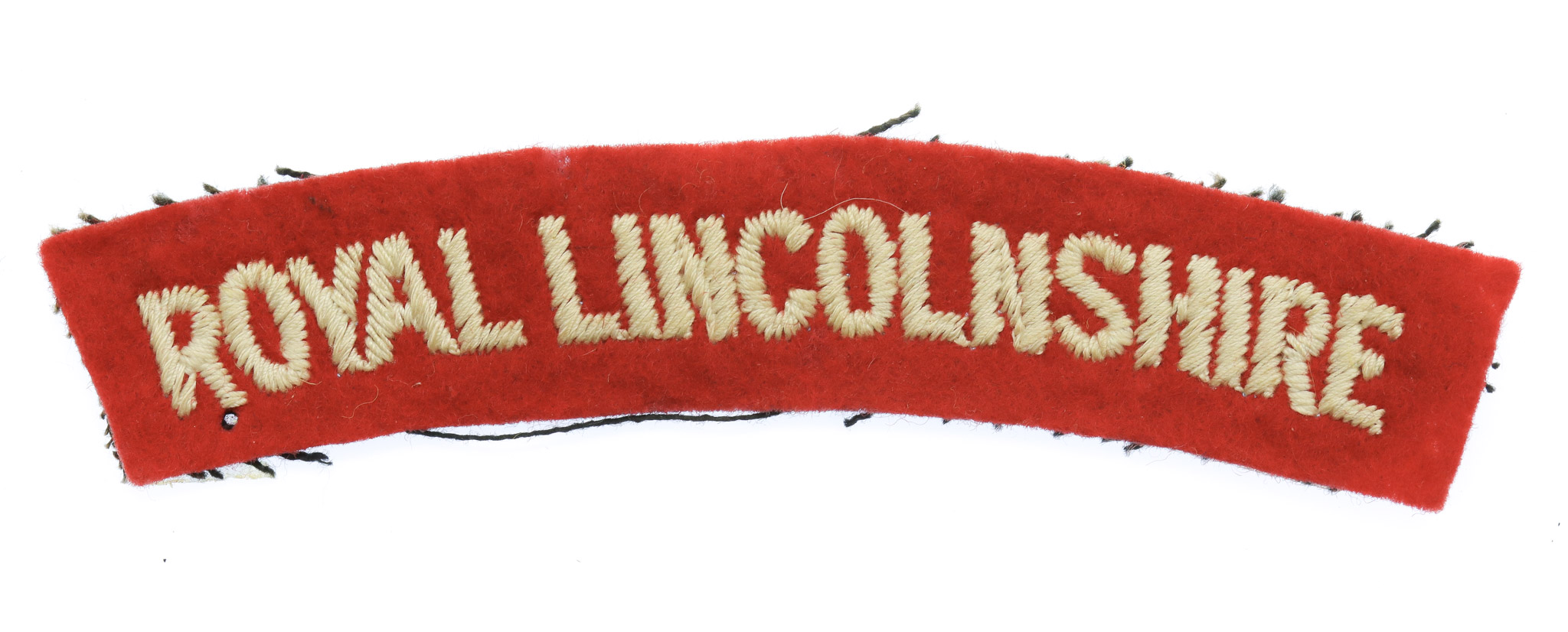 Royal Lincolnshire Regiment (ROYAL LINCOLNSHIRE) Cloth Shoulder Title