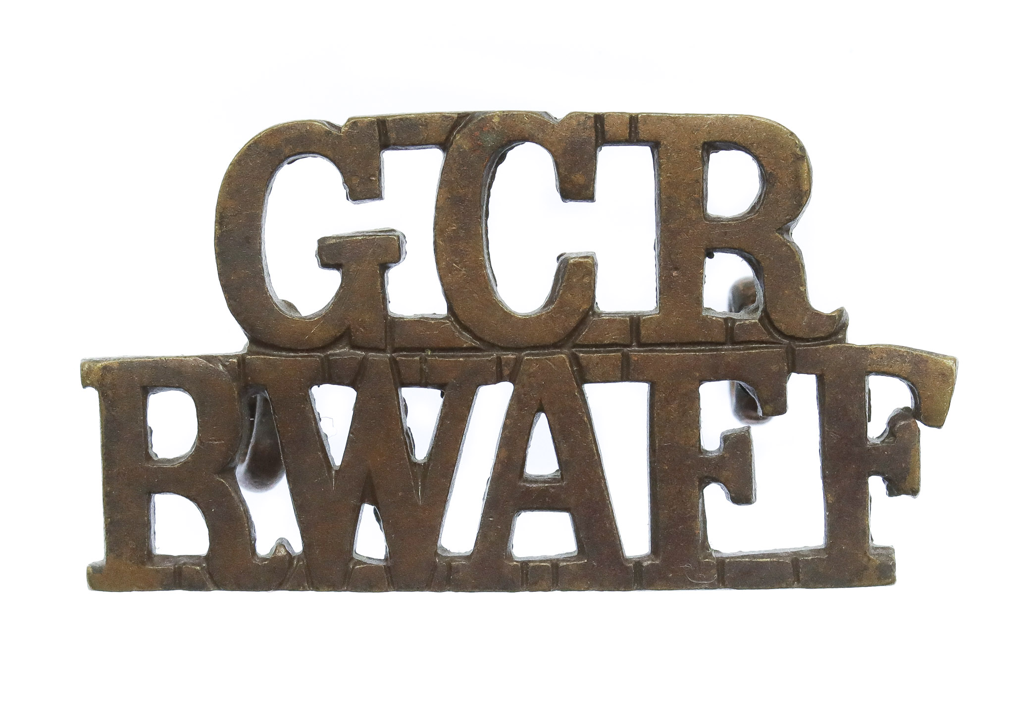 Gold Coast Regiment, Royal West African Frontier Force (G.C.R./R.W.A.F.F.) Officer's Dress Shoulder Title
