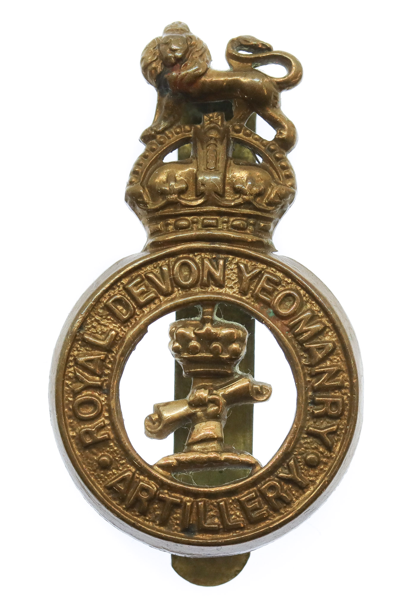 Royal Devon Yeomanry (Artillery) Cap Badge - King's Crown