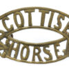Scottish Horse Yeomanry (SCOTTISH/HORSE) Shoulder Title