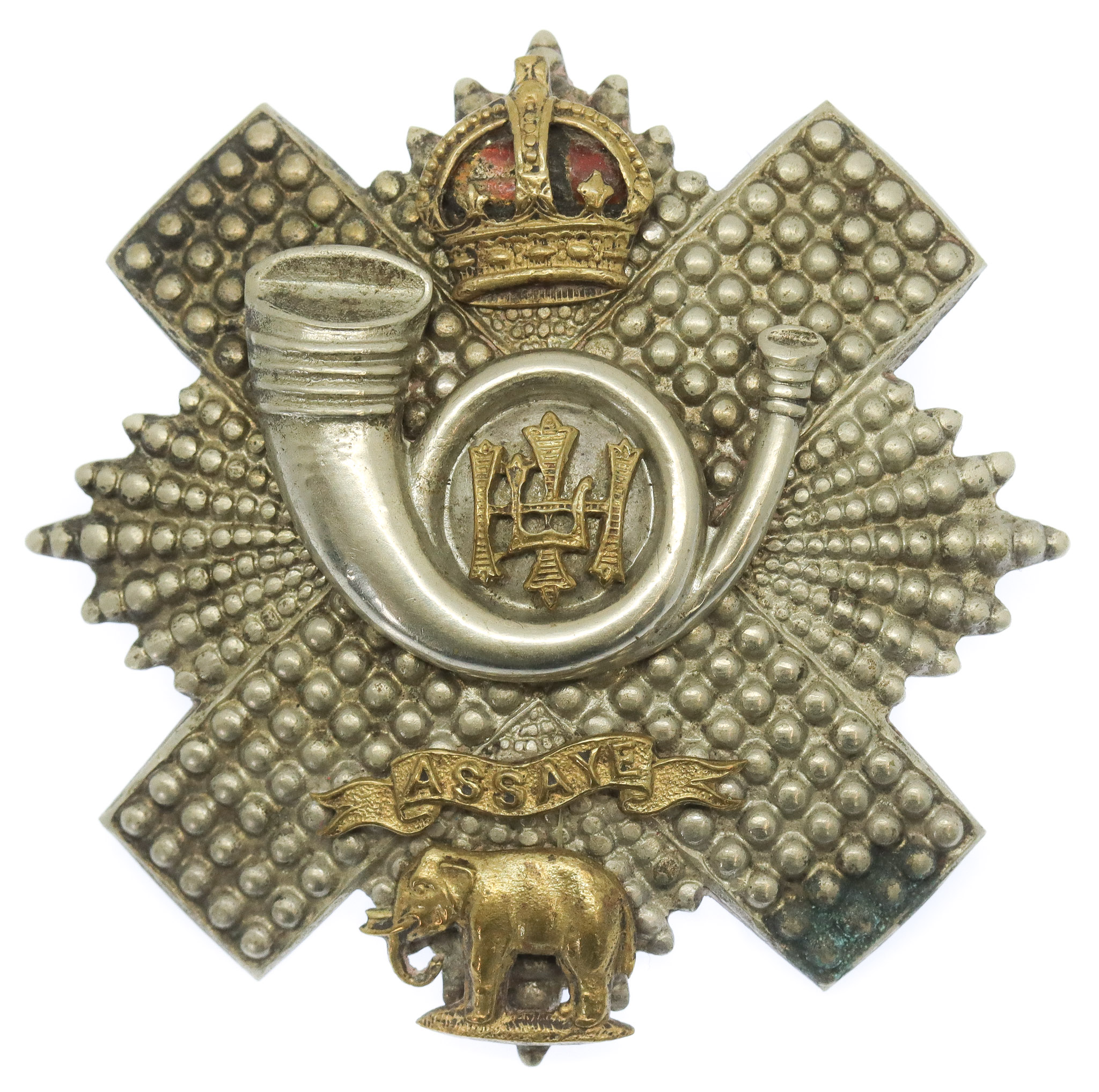 Highland Light Infantry (H.L.I.) Officer's Cap Badge - King's Crown