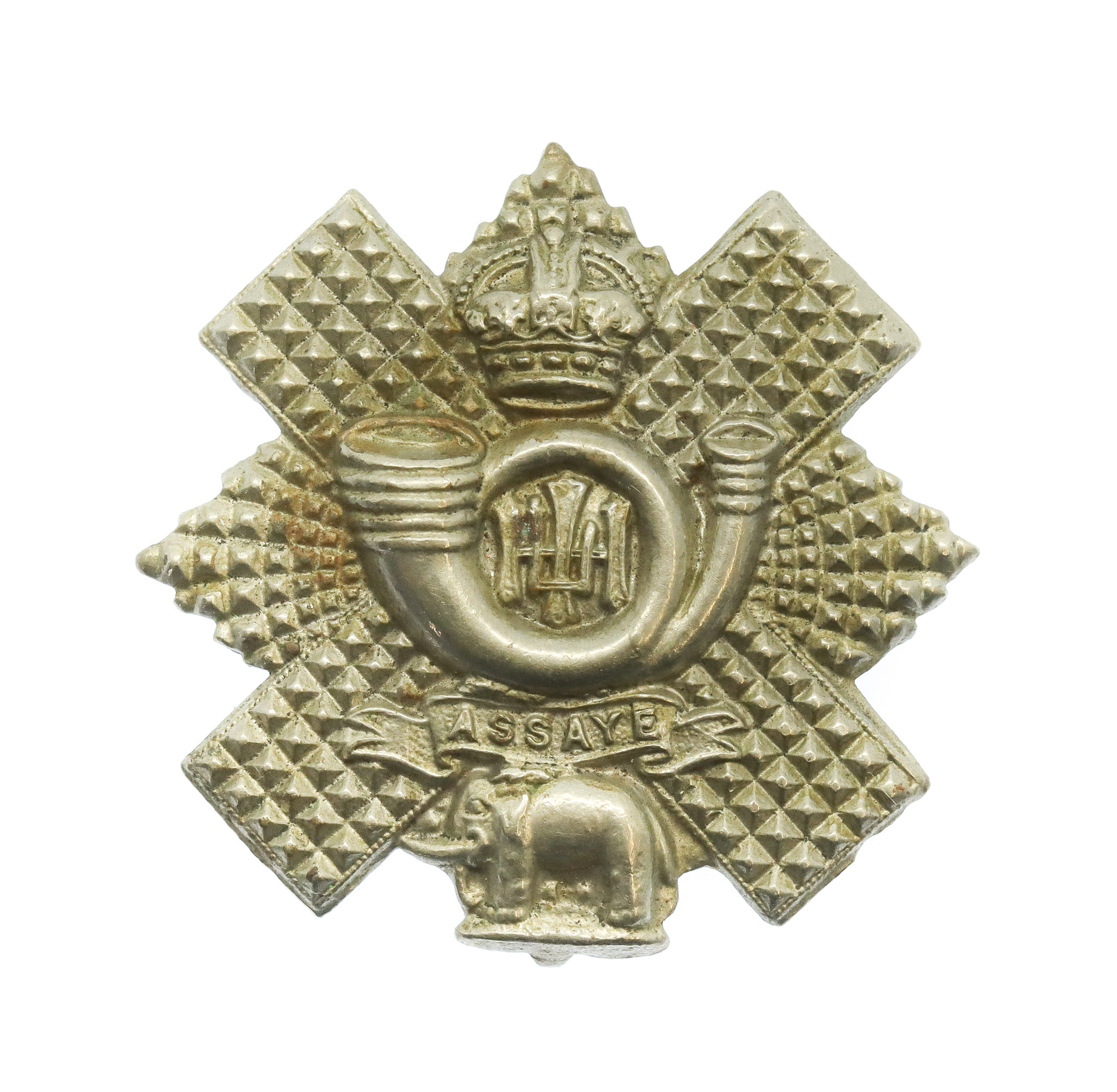 Highland Light Infantry (H.L.I.) Collar Badge - King's Crown