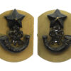 Pair of Cameronians (Scottish Rifles) Collar Badges