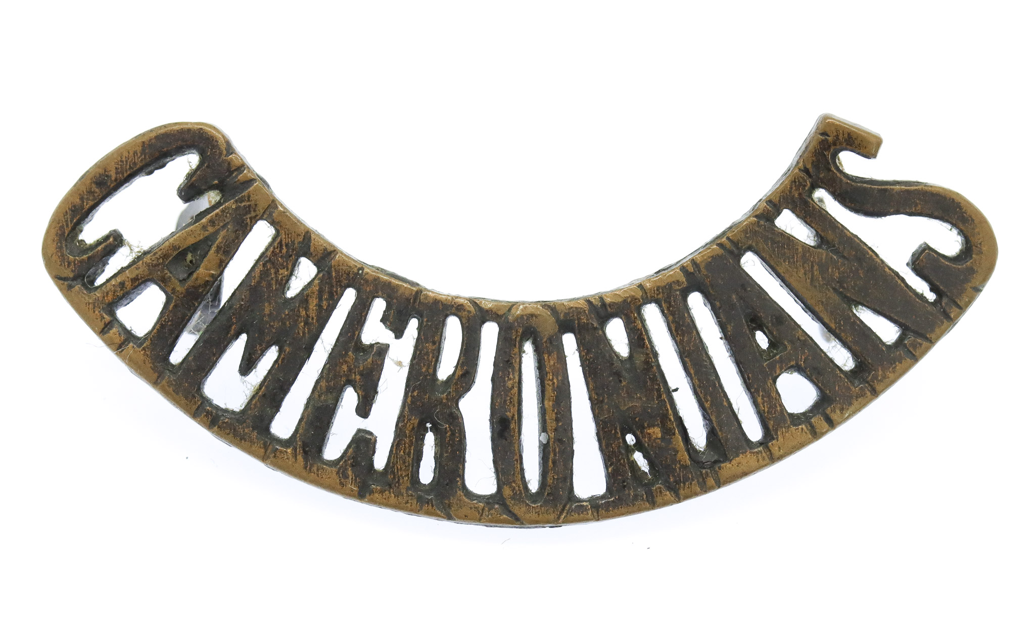 Cameronians (Scottish Rifles) 'CAMERONIANS' Shoulder Title