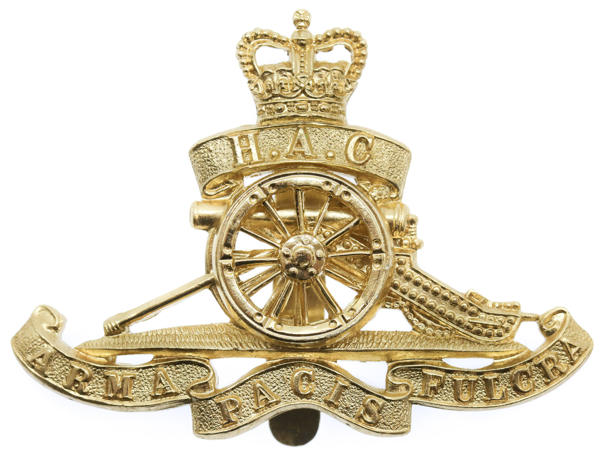 Honourable Artillery Company H.A.C. Anodised (Staybrite) Cap Badge