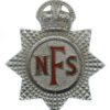 National Fire Service (N.F.S.) Cap Badge - King's Crown