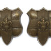 Pair of Loyal North Lancashire Regiment Collar Badges