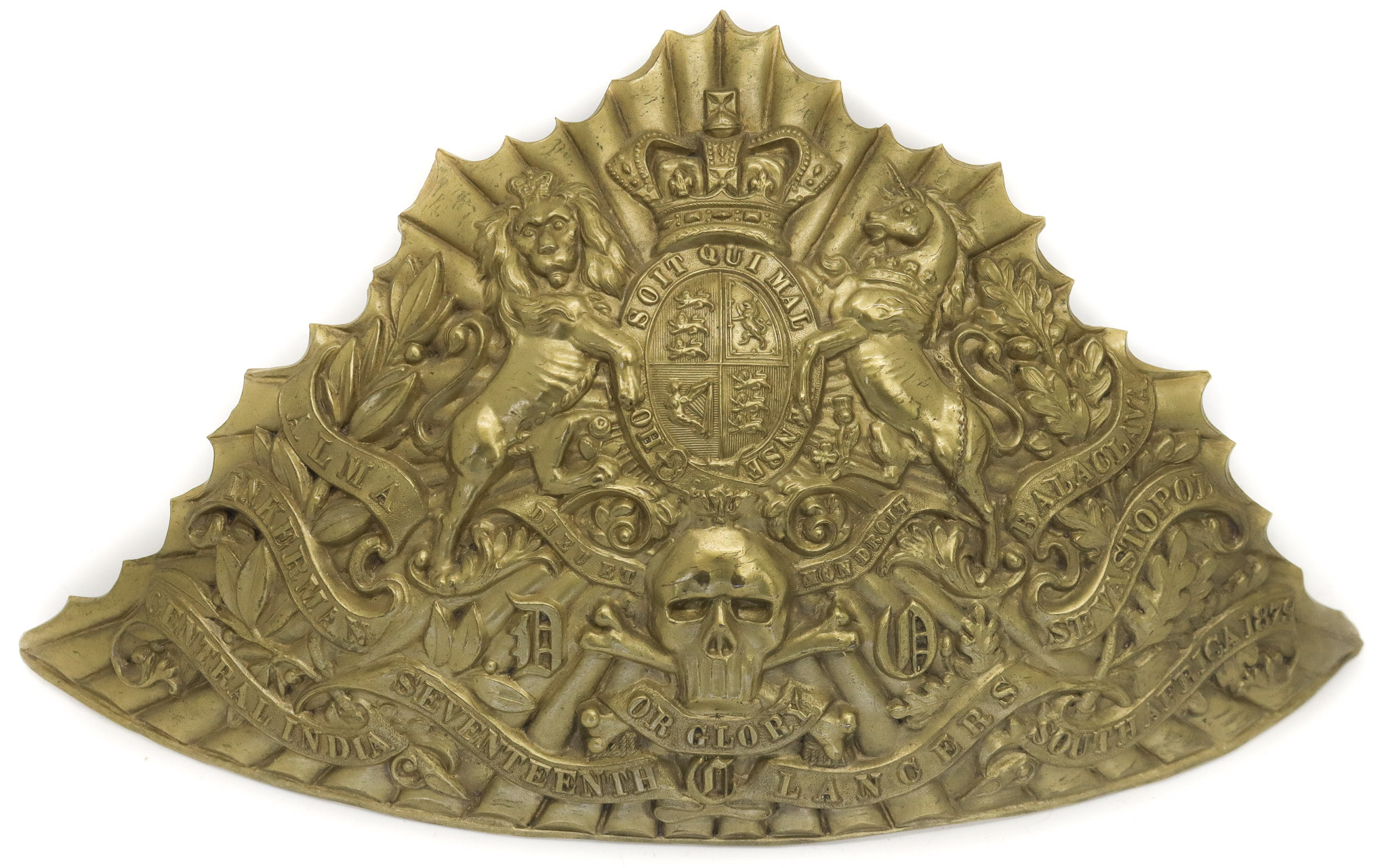 Victorian 17th (Duke of Cambridge's Own) Lancers Czapka Lance Helmet Plate