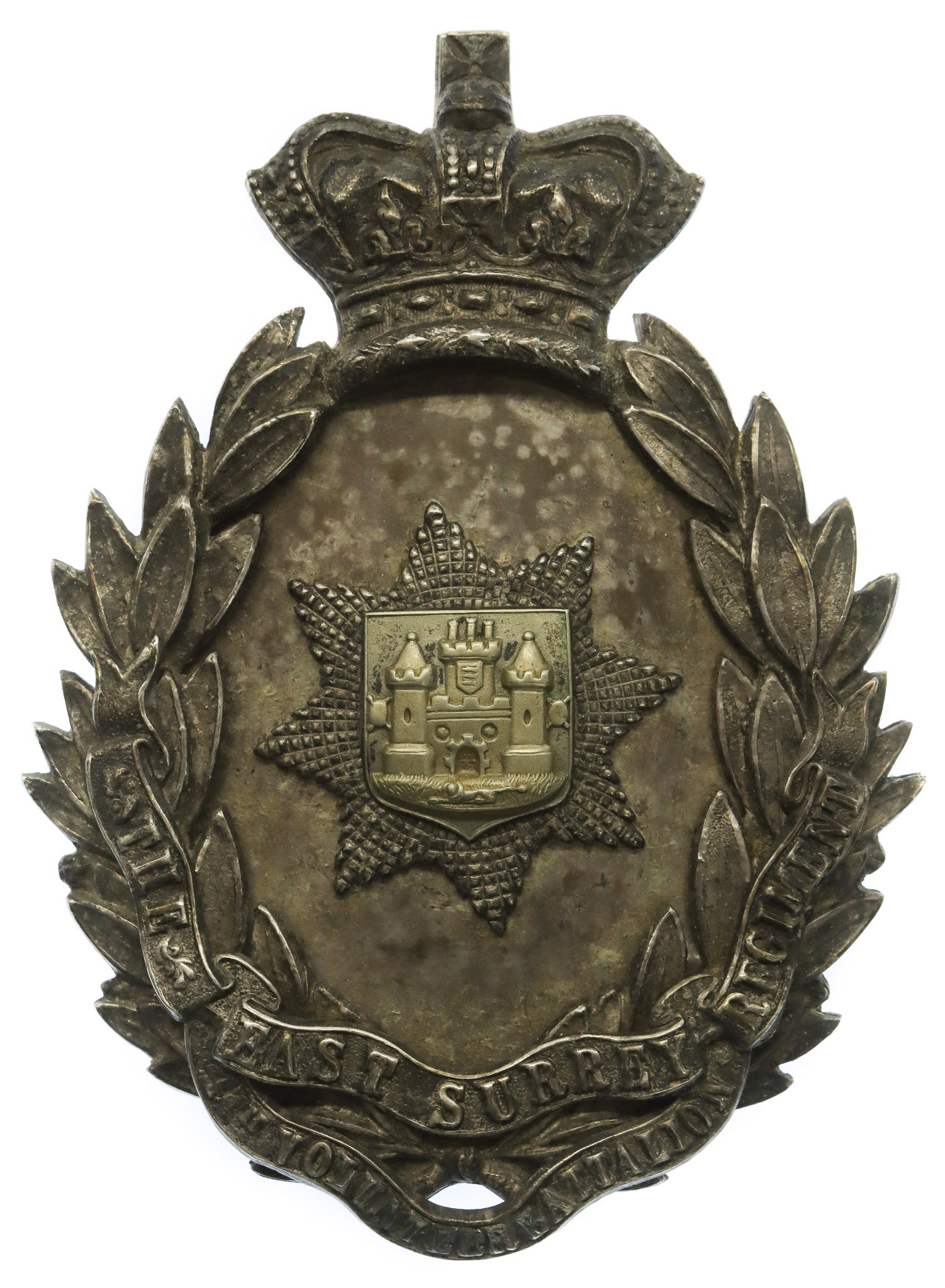 Victorian 4th Volunteer Bn. East Surrey Regiment Officer's Cross Belt Plate