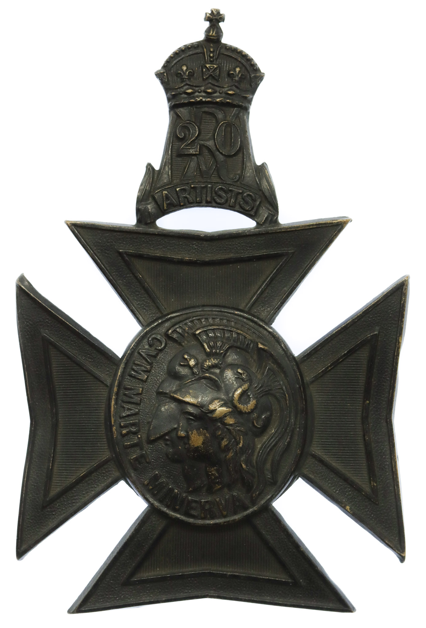 20th Middlesex (Artists) Rifle Volunteers Helmet Plate