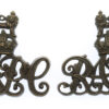 Scarce Pair of Royal Army Pay Corps (R.A.P.C.) Officer's Service Dress Collar Badges (c. 1920 - 29)