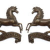 Pair of King's (Liverpool) Regiment Officer's Service Dress Collar Badges 