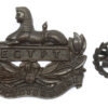 Gloucestershire Regiment Officer's Service Dress Cap & Back Cap Badges