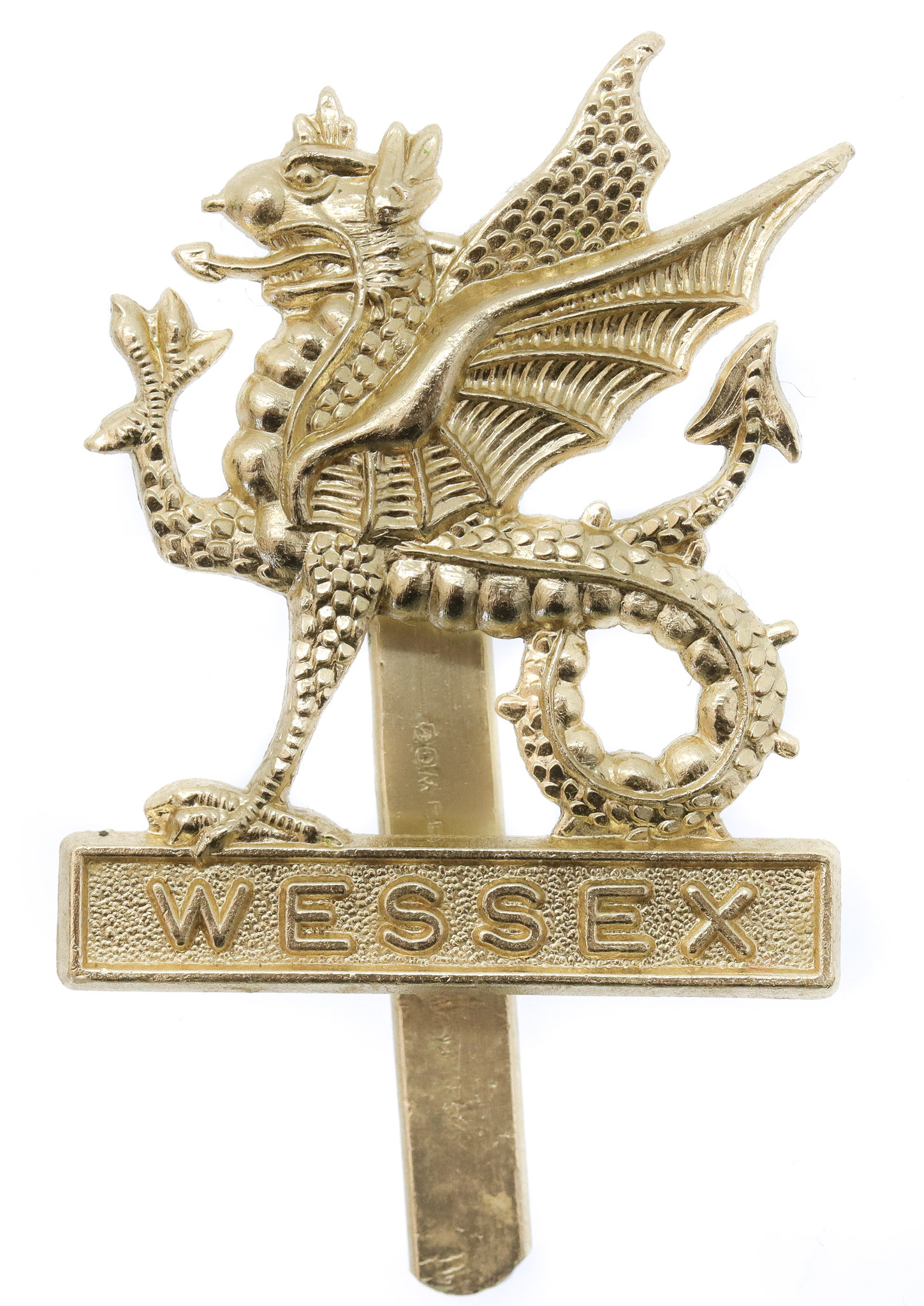 Wessex Brigade Anodised (Staybrite) Cap Badge