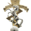 Royal Electrical & Mechanical Engineers (R.E.M.E.) Anodised (Staybrite) Cap Badge