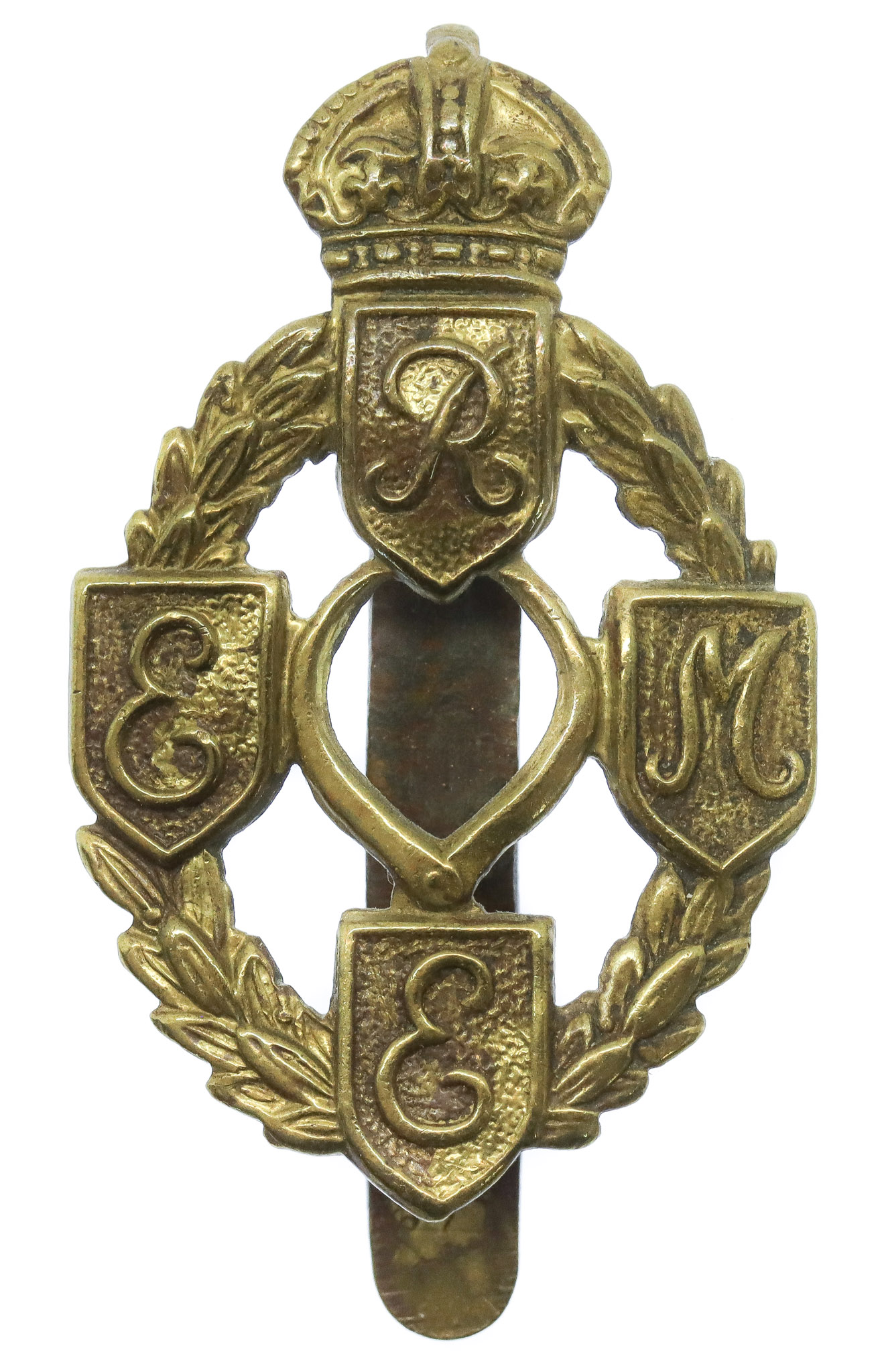 Royal Electrical & Mechanical Engineers (R.E.M.E.) Cap Badge - King's Crown
