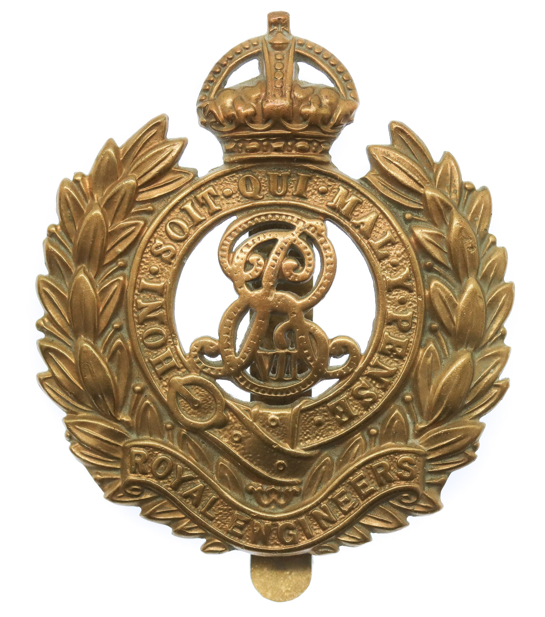 Edward VII Royal Engineers Cap Badge