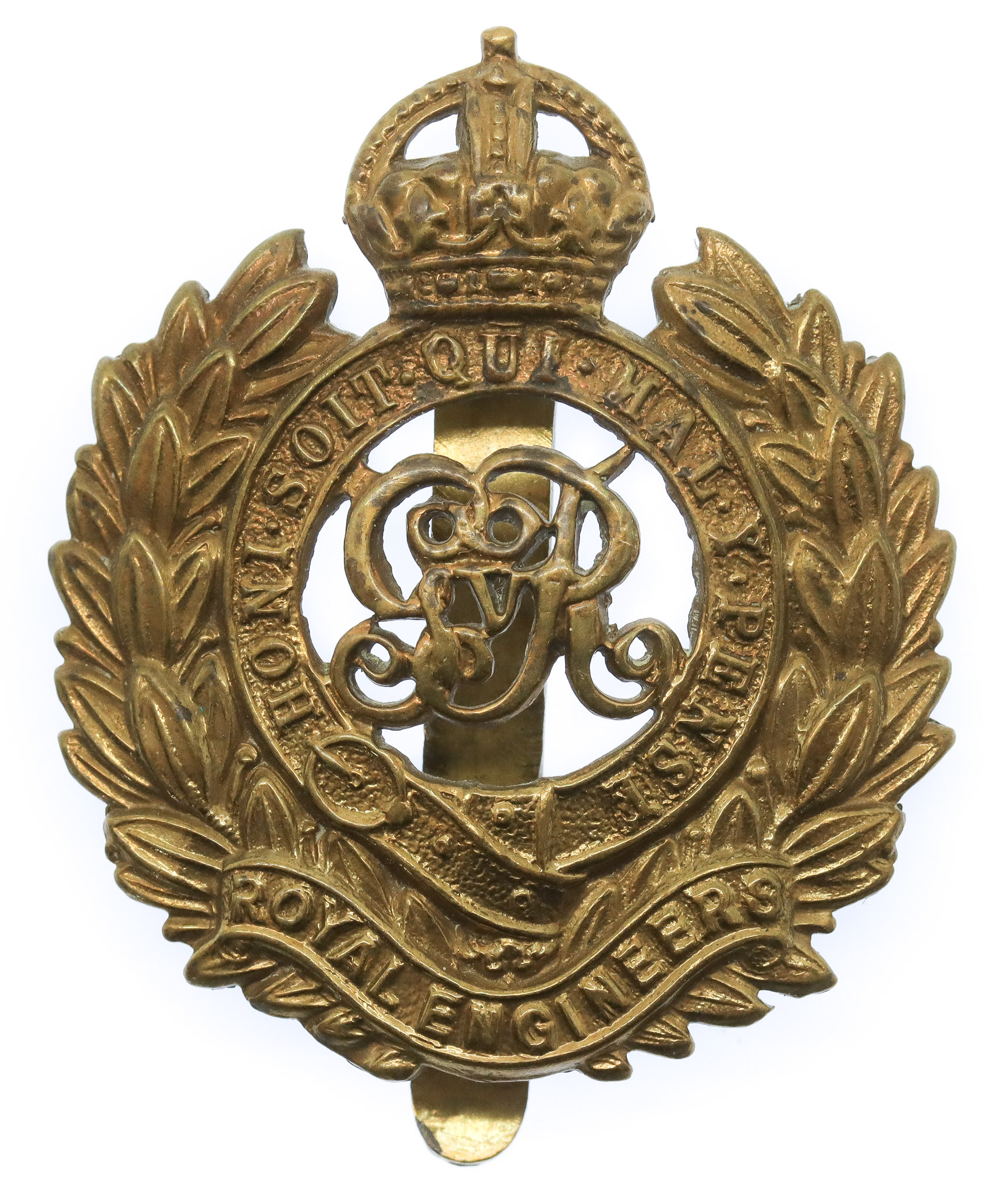 George V Royal Engineers Cap Badge