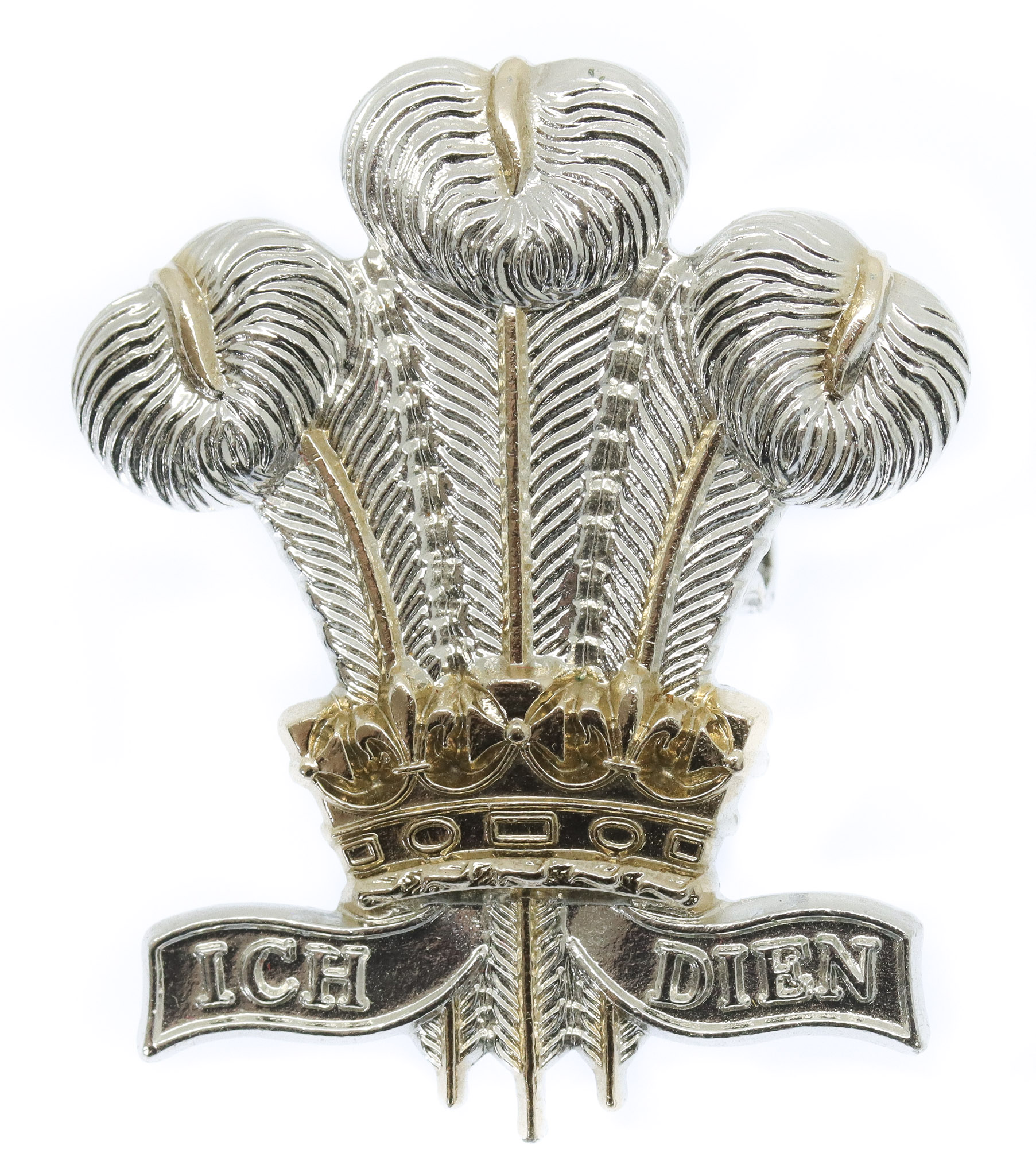 Royal Regiment of Wales Anodised (Staybrite) Cap Badge