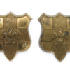Pair of Loyal North Lancashire Regiment Collar Badges