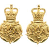 Pair of Women's Royal Army Corps (W.R.A.C.) Officer's Dress Collar Badges