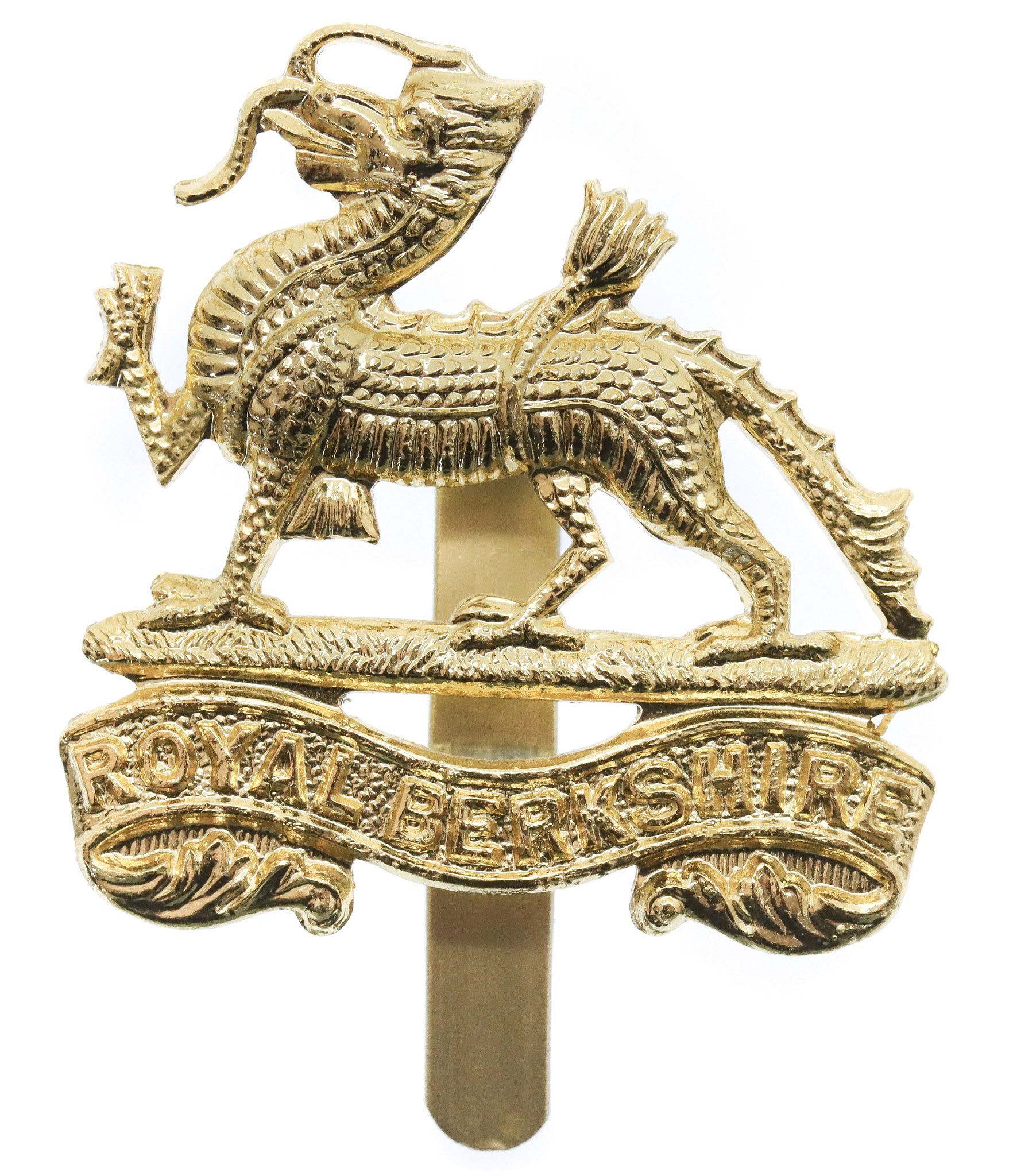 Royal Berkshire Regiment Anodised (Staybrite) Cap Badge