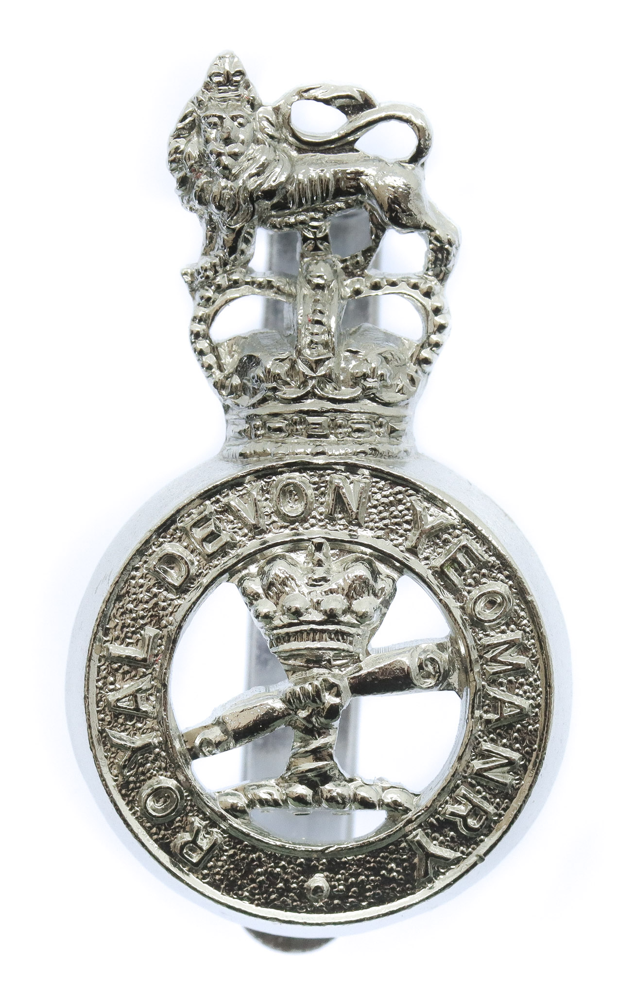 Royal Devon Yeomanry Anodised (Staybrite) Cap Badge