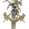 The Queen's Own Lowland Yeomanry Anodised (Staybrite) Cap Badge
