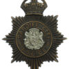 Cardiff City Police Night Helmet Plate - King's Crown